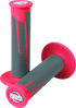 ProTaper Full Diamond Clamp-On Grips - Red/Dark Gray
