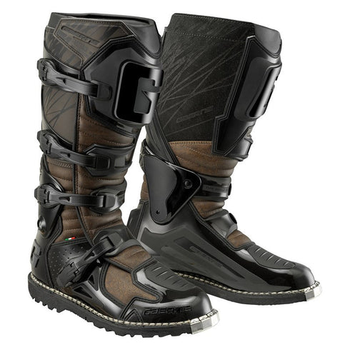 GAERNE Fastback Endurance Enduro Boots Black/Brown Sz 10 - 480-50810