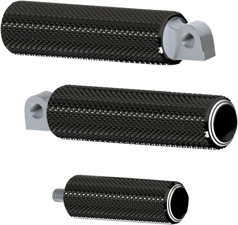 ARLEN NESS Foot Pegs - Dual Ring - Black 07-934