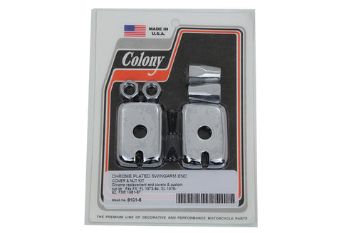 Colony Swingarm End Caps and Nuts - 8101-6