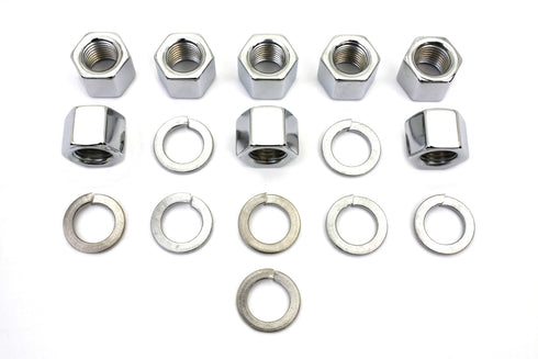 Colony Chrome Cylinder Base Nuts and Washers - 8104-16