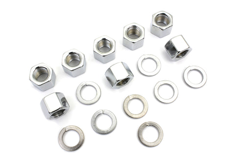 Colony Chrome Cylinder Base Nuts and Washers - 8104-16