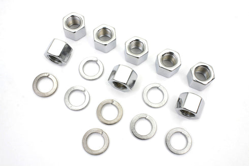 Colony Chrome Cylinder Base Nuts and Washers - 8104-16
