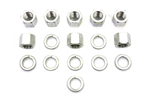 Colony Cadmium Cylinder Base Nuts and Washers - 8105-16