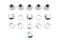 Colony Chrome Stock Cylinder Base Nuts and Washers - 8106-16