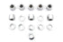 Colony Chrome Stock Cylinder Base Nuts and Washers - 8106-16