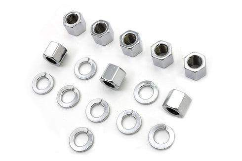 Colony Chrome Stock Cylinder Base Nuts and Washers - 8106-16