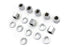 Colony Chrome Stock Cylinder Base Nuts and Washers - 8106-16