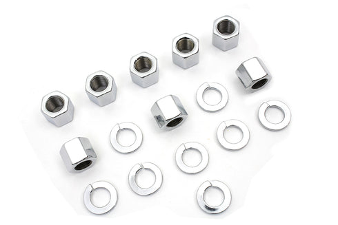 Colony Chrome Stock Cylinder Base Nuts and Washers - 8106-16