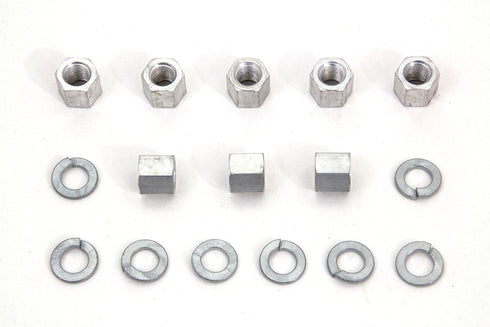 Colony Cadmium Cylinder Base Nuts and Washers - 8107-16