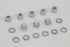 Colony Cadmium Cylinder Base Nuts and Washers - 8107-16
