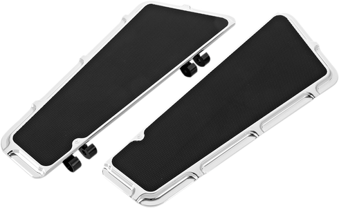 ARLEN NESS Driver Floorboards - Beveled - Chrome 15-409