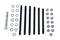 Colony Chrome Stock Engine Case Bolt Kit - 8134-34