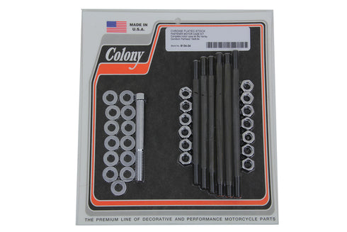 Colony Chrome Stock Engine Case Bolt Kit - 8134-34
