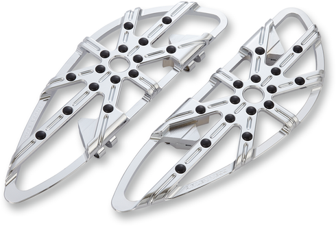 ARLEN NESS 10 Gauge Floorboards - Driver - Chrome 06-860