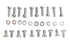 Colony Chrome Outer Primary Cover Screw Set Stock - 8155-30