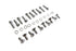 Colony Chrome Outer Primary Cover Screw Set Stock - 8155-30