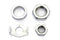 Colony Chrome Rear Axle Nut and Lock Kit - 8160-4