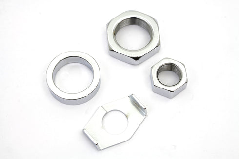 Colony Chrome Rear Axle Nut and Lock Kit - 8160-4
