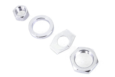 V-Twin Zinc Rear Axle Nut and Lock Kit - 8161-4T