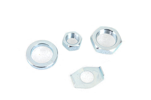 V-Twin Zinc Rear Axle Nut and Lock Kit - 8161-4T