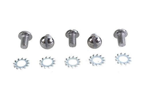 Colony Chrome Wheel Hub Star Cover Screws - 8200-10