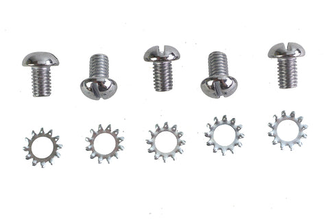 Colony Chrome Wheel Hub Star Cover Screws - 8200-10