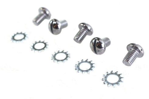Colony Chrome Wheel Hub Star Cover Screws - 8200-10