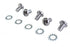 Colony Chrome Wheel Hub Star Cover Screws - 8200-10