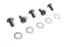 Colony Chrome Wheel Hub Star Cover Screws - 8200-10