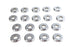 Colony Chrome Aluminum Head Washers - 8215-18