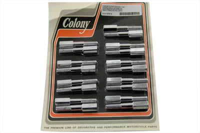 Colony Chrome Stock Headbolt with Aluminum Heads - 8216-18