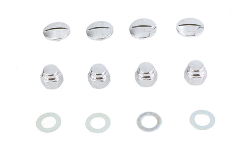 Colony Chrome Rocker Shaft End Cap Nut Slot Type - 8222-8