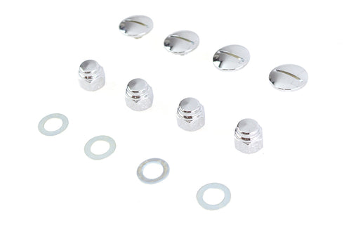 Colony Chrome Rocker Shaft End Cap Nut Slot Type - 8222-8