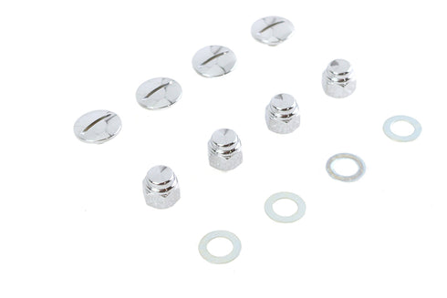 Colony Chrome Rocker Shaft End Cap Nut Slot Type - 8222-8