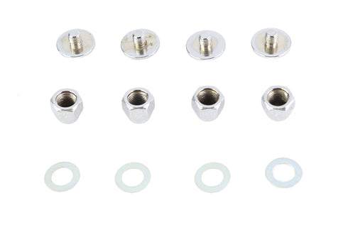 Colony Chrome Rocker Shaft End Cap Nut Slot Type - 8222-8