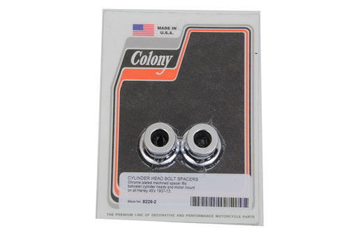 Colony Chrome Top Motor Mount Headbolt Spacer - 8229-2