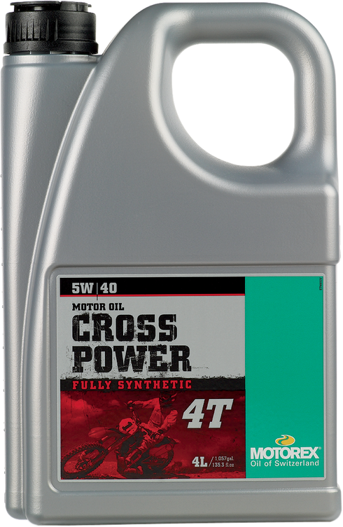 MOTOREX Cross Power Synthetic 4T Engine Oil - 5W-40 - 4L 305678