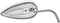 ARLEN NESS Mirror - Side View - Teardrop - Chrome - Right 13-036