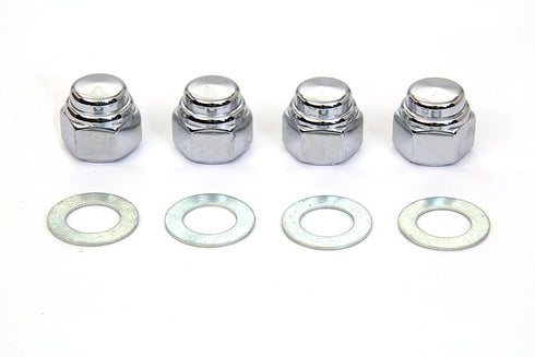 Colony Rocker Shaft Chrome End Cap Type Nut with Washers - 8400-8