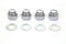 Colony Rocker Shaft Chrome End Cap Type Nut with Washers - 8400-8