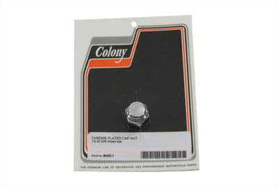 Colony Chrome Cap Nut 9/16 inch-12 Coarse Thread - 8429-1