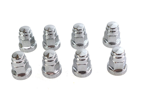 Colony Cylinder Base Hex Cap Nut Chrome Milled - 8474-8