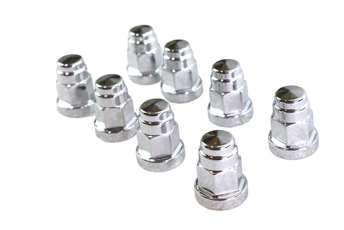 Colony Cylinder Base Hex Cap Nut Chrome Milled - 8474-8
