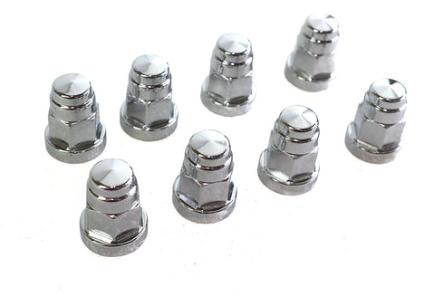 Colony Cylinder Base Hex Cap Nut Chrome Milled - 8474-8