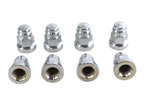 Colony Cylinder Base Hex Cap Nut Chrome Milled - 8474-8
