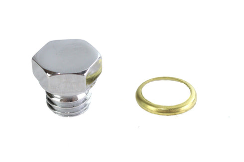 Colony Transmission Engine Drain Plug 1/2 inch X 13 Thread Chrome - 8494-1