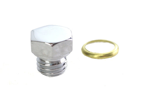 Colony Transmission Engine Drain Plug 1/2 inch X 13 Thread Chrome - 8494-1
