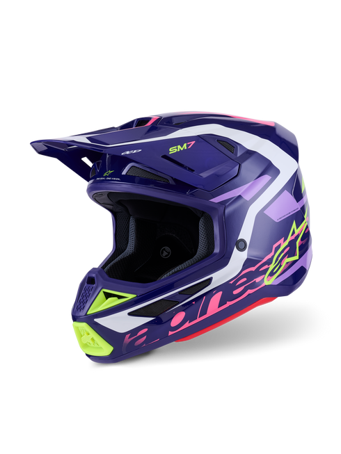 ALPINESTARS Sm7 Deed Helmet Purp/Pnk Glossy Xs - 482-00191XS