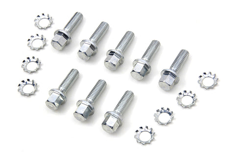 V-Twin Nickel Tappet Block Hex Screw - 8604-16T
